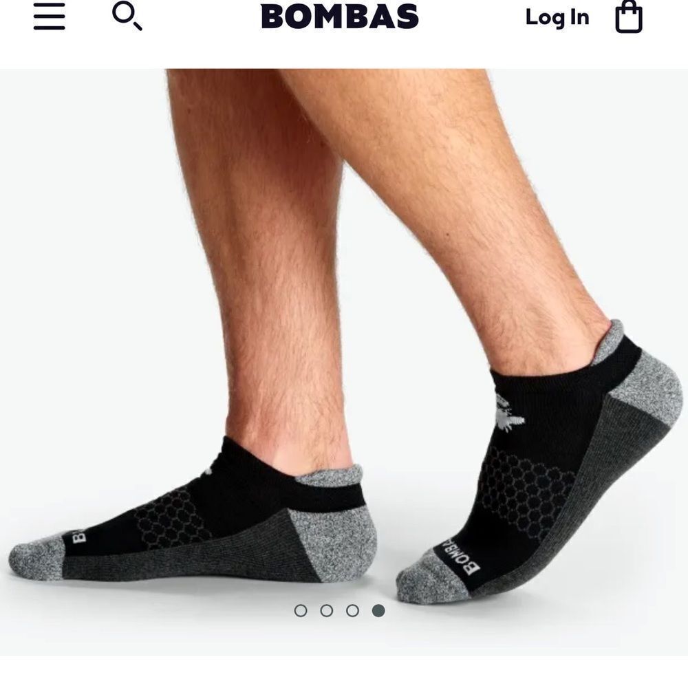 Bombas Midweight Ankle Sock Grey Small‎ NWT in packaging